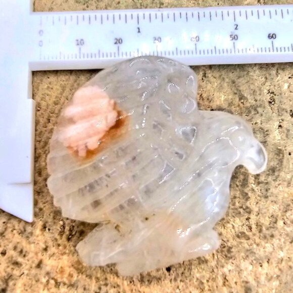 Nature Crystal Quartz Hand Carved Flying Eagle Decor - Picture 10 of 10